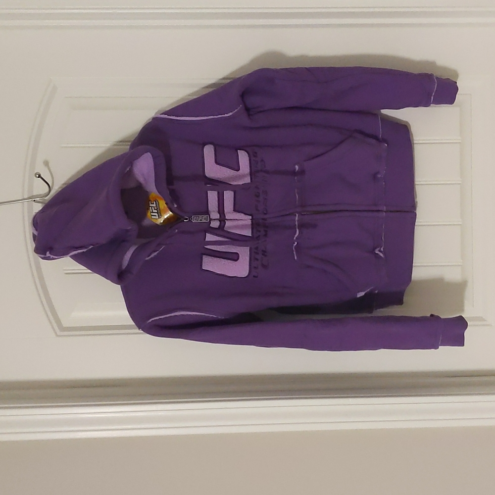 Original UFC Purple Zip Up Hoodie